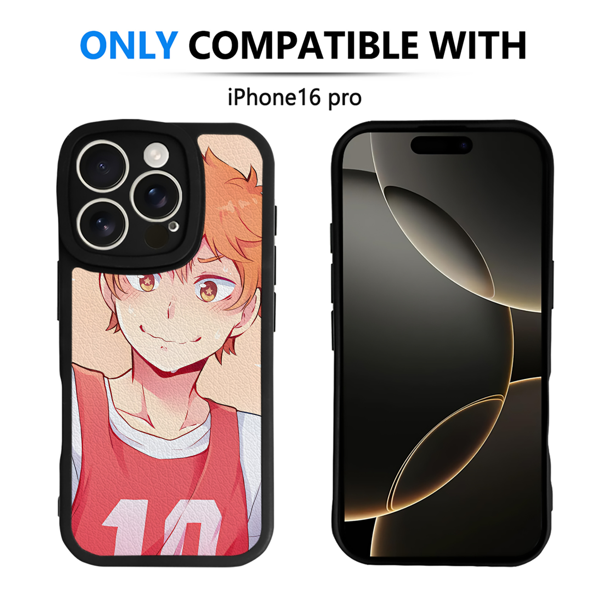 （画像用） ハイキュー!! Haikyu!! 【iPhone 16シリーズ対応】シリコンスマホケース（レザー調） 材質：シリコン